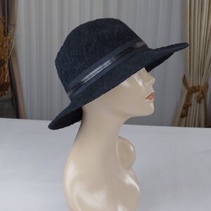 Black Knitted Womens Hat